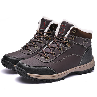 Fashion Trend Non-slip Outdoor Shoes Warm Hiking Shoes Men