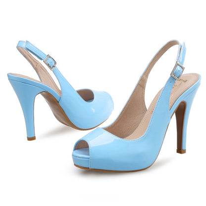 Stiletto high heel sandals female nude high heels