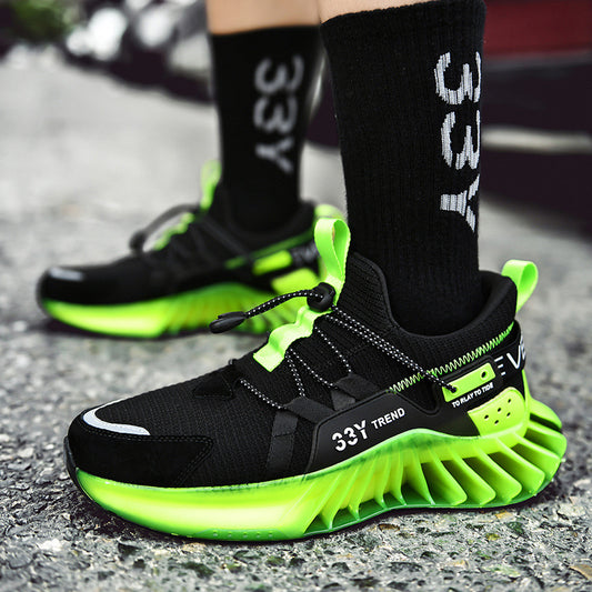 Fluorescent Lame Sneakers Respirant Chaussures de Formation Chaussures de Sport