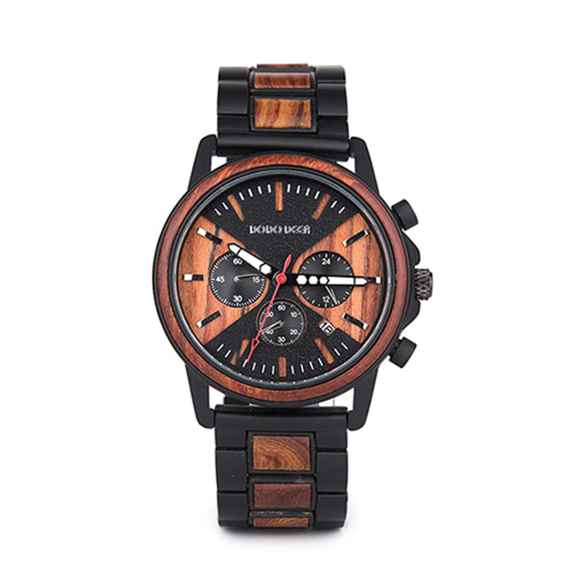 Montre de poignet de bois