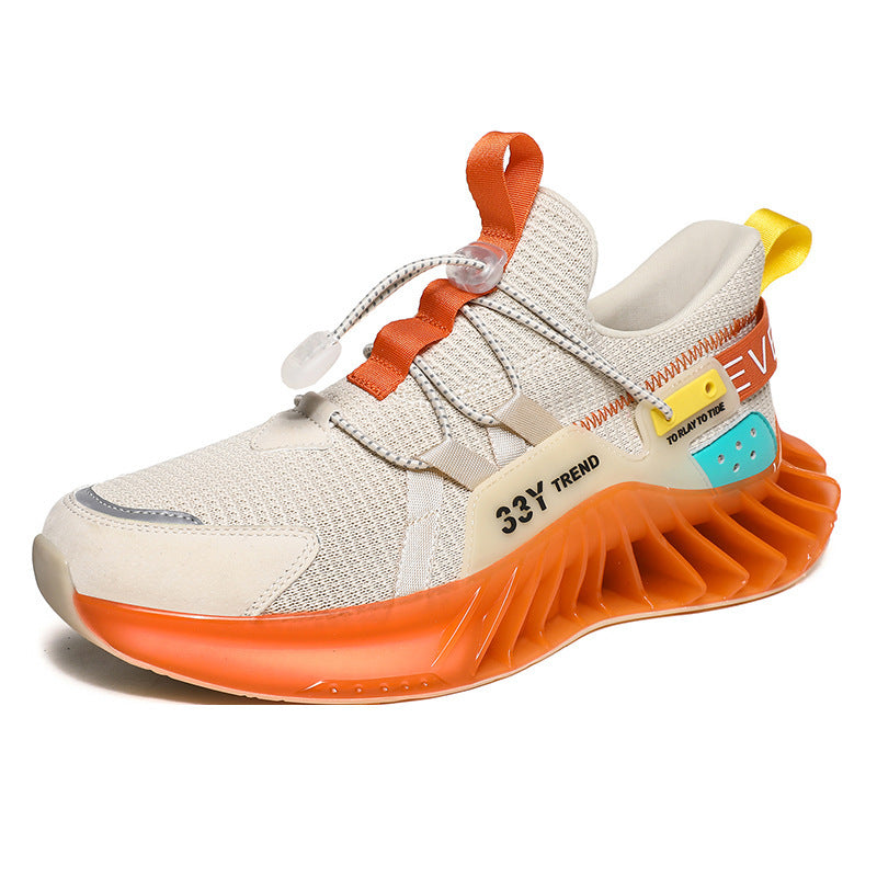 Fluorescent Lame Sneakers Respirant Chaussures de Formation Chaussures de Sport