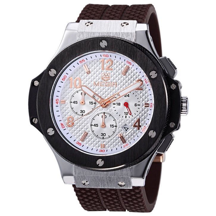 Montres Hommes De Luxe Bracelet À Quartz Montre Homme Sport Militaire Chronographe Montres