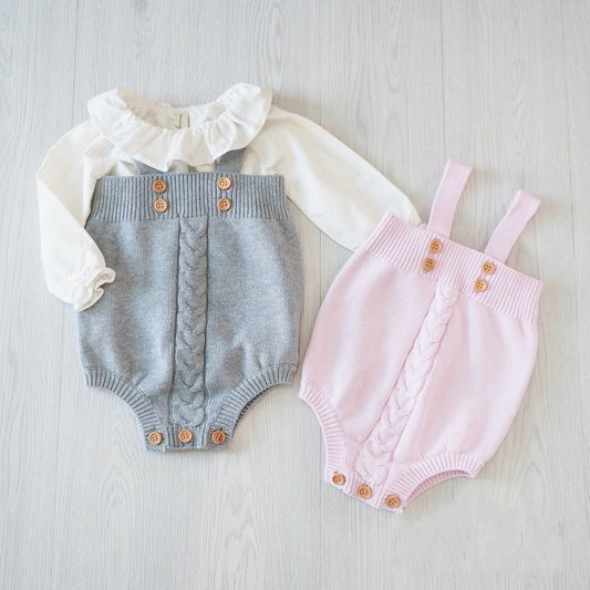 Onesies tricotées pour bébé