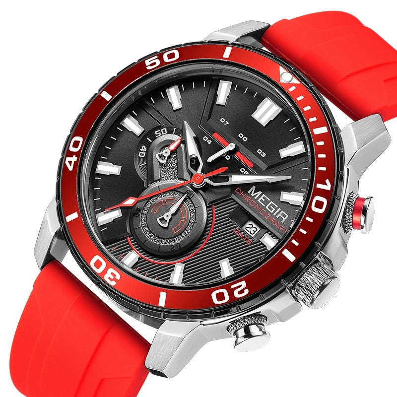 Montre multifonction Chronographe Calendrier Sport Montres pour hommes