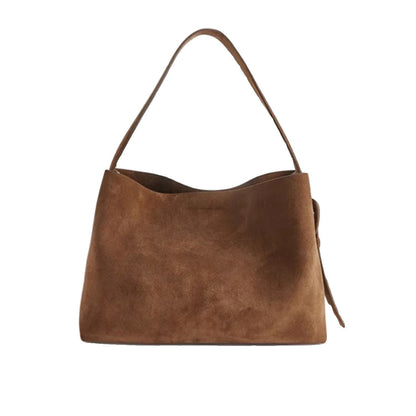 Sac seau en daim avec boucle de ceinture