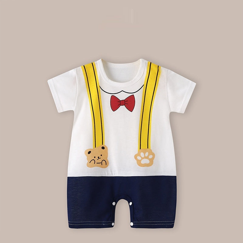 Baby Thin Short Sleeve Newborn Baby Child Jumpsuit Romper