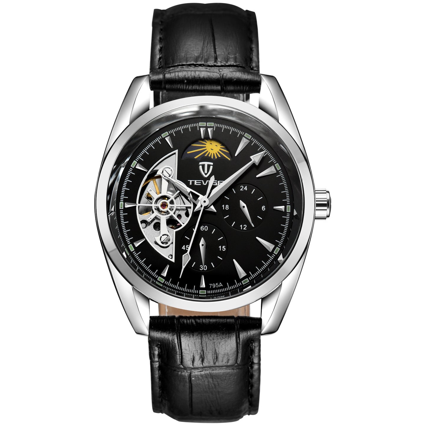 P Katwis montres Tourbillon montres hommes ont fait irruption à travers la fin de les étoiles étanche automatique mécanique montres