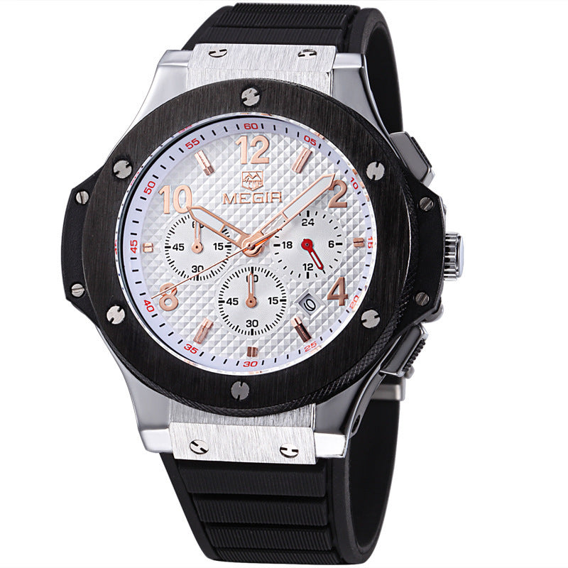 Montres Hommes De Luxe Bracelet À Quartz Montre Homme Sport Militaire Chronographe Montres