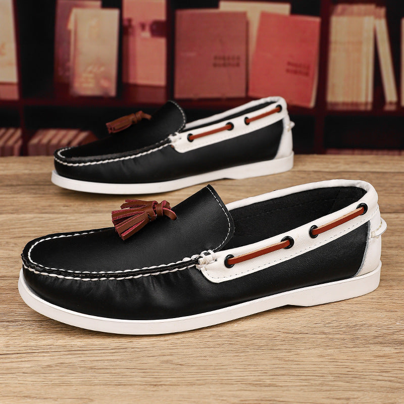 Plus Size Sailing Casual Leather Shoes Men