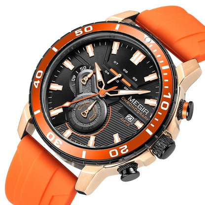 Montre multifonction Chronographe Calendrier Sport Montres pour hommes