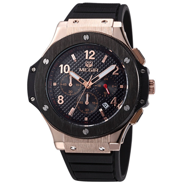 Montres Hommes De Luxe Bracelet À Quartz Montre Homme Sport Militaire Chronographe Montres