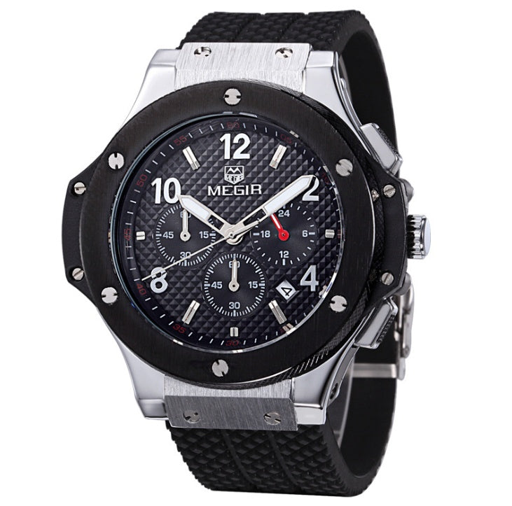 Montres Hommes De Luxe Bracelet À Quartz Montre Homme Sport Militaire Chronographe Montres