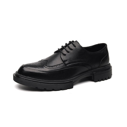 Chaussures en cuir brogue décontractées,