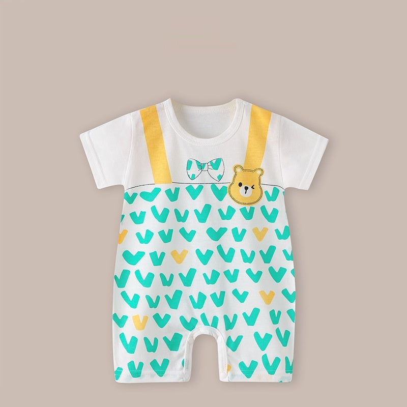 Baby Thin Short Sleeve Newborn Baby Child Jumpsuit Romper