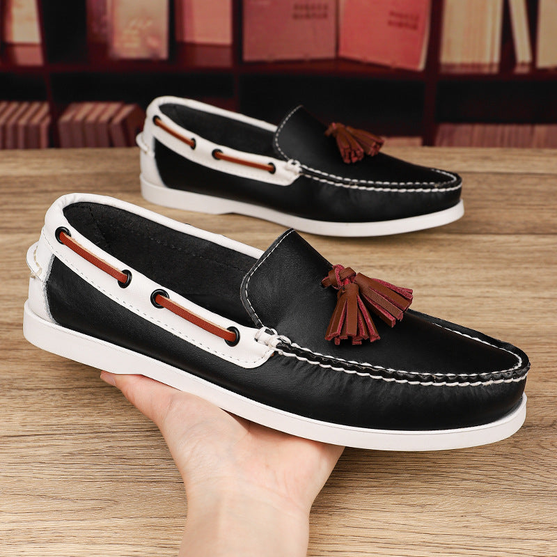 Plus Size Sailing Casual Leather Shoes Men