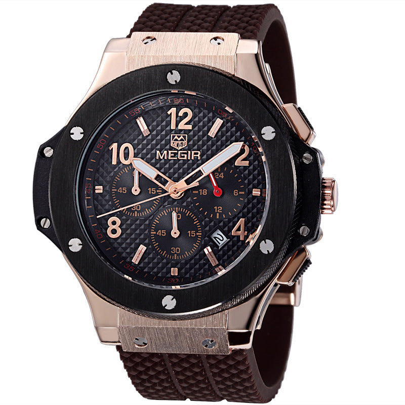 Montres Hommes De Luxe Bracelet À Quartz Montre Homme Sport Militaire Chronographe Montres