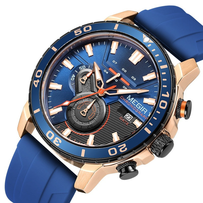 Montre multifonction Chronographe Calendrier Sport Montres pour hommes