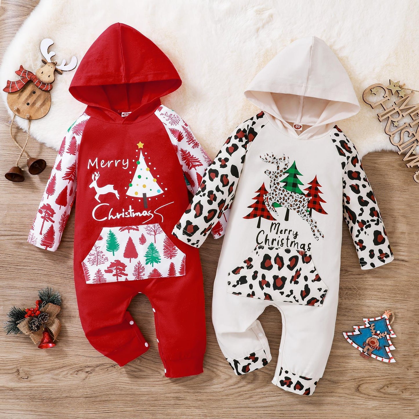 Vêtements de Noël à Capuche pour Enfants – Confort et Style Festif