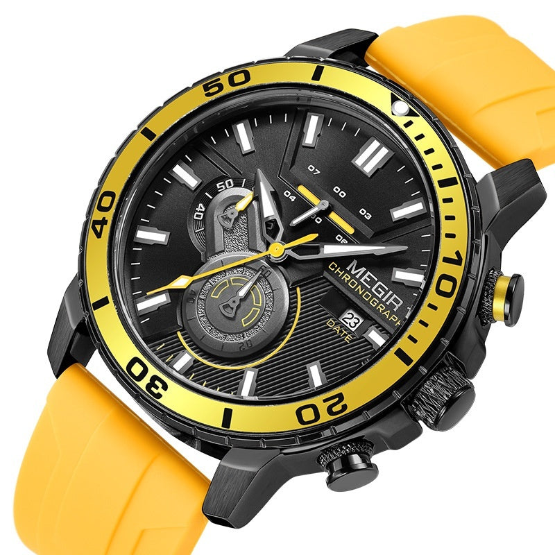 Montre multifonction Chronographe Calendrier Sport Montres pour hommes