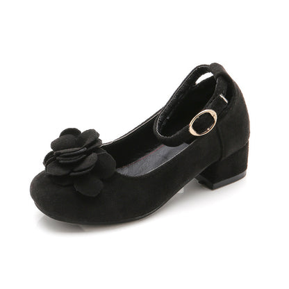 Filles Spectacle En Cuir Princesse Talons hauts