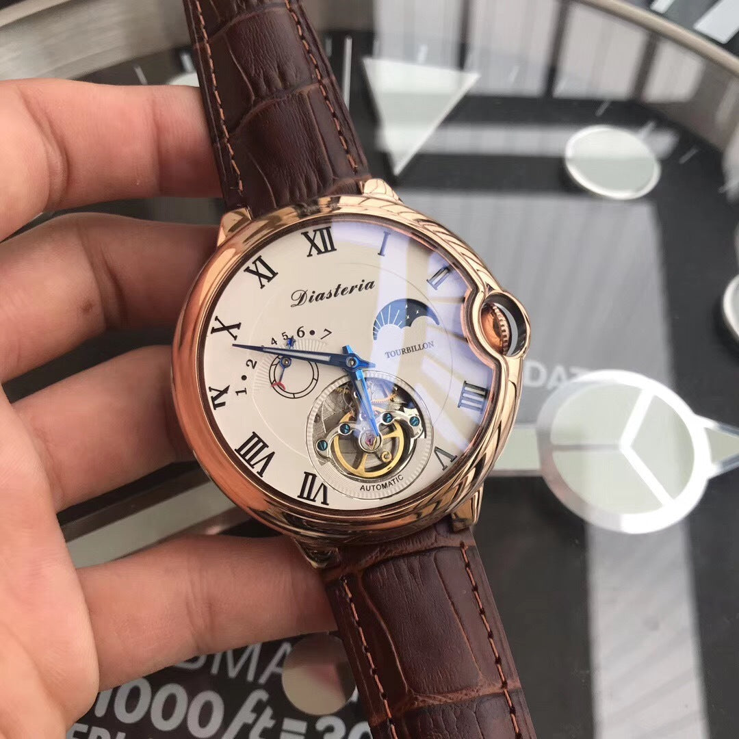 Montre-bracelet à mouvement mécanique automatique pour homme