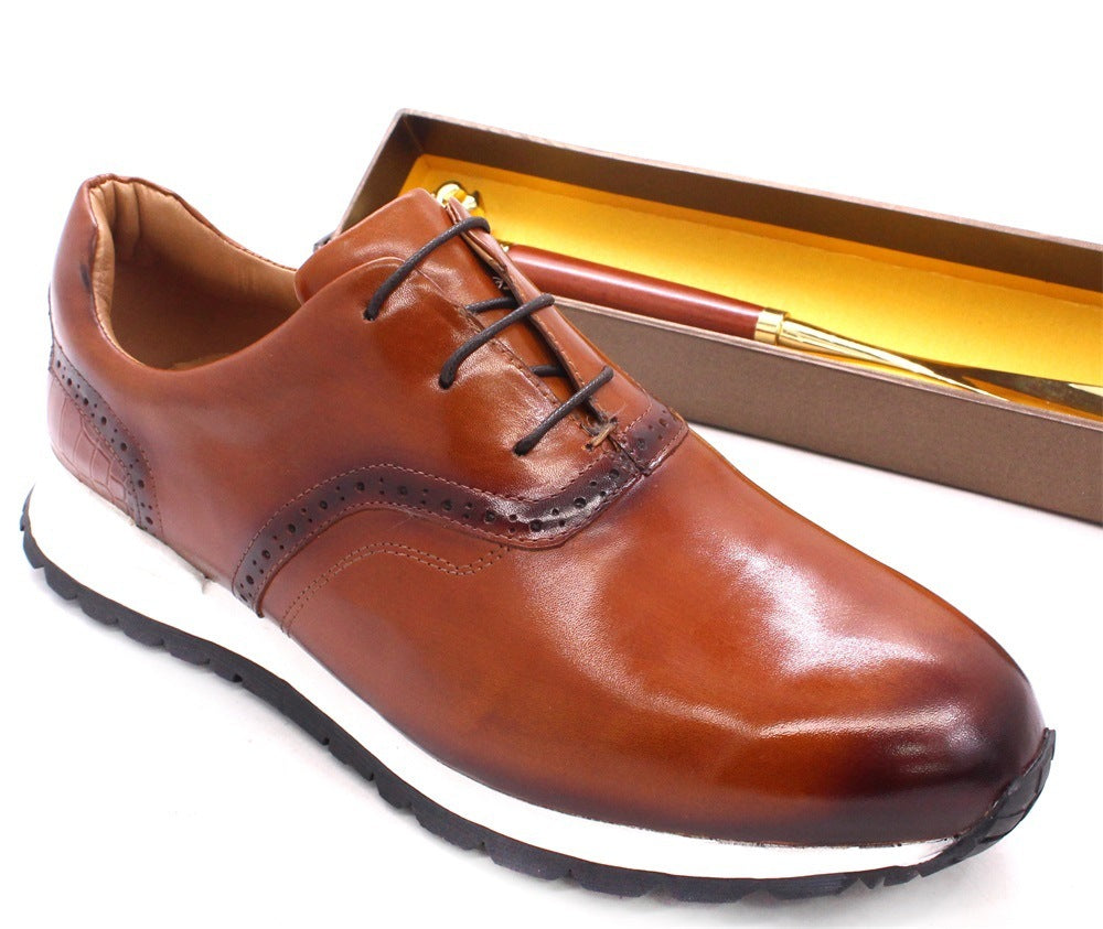 Respirant Et Non Slip En Cuir Hommes Chaussures