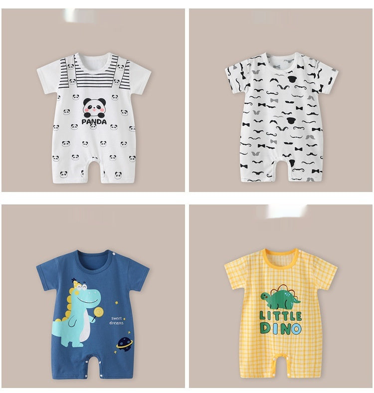 Baby Thin Short Sleeve Newborn Baby Child Jumpsuit Romper