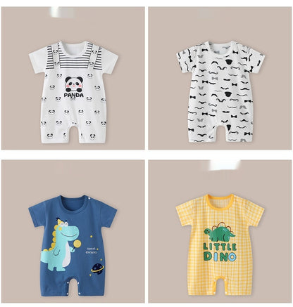 Baby Thin Short Sleeve Newborn Baby Child Jumpsuit Romper