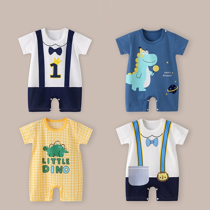 Baby Thin Short Sleeve Newborn Baby Child Jumpsuit Romper